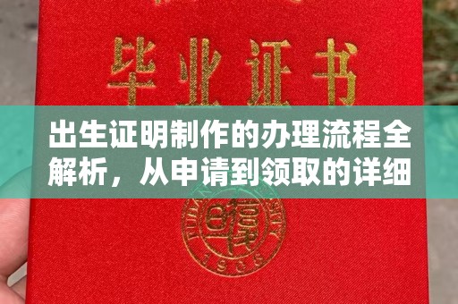 爱民出生证明制作的办理流程全解析，从申请到领取的详细指南